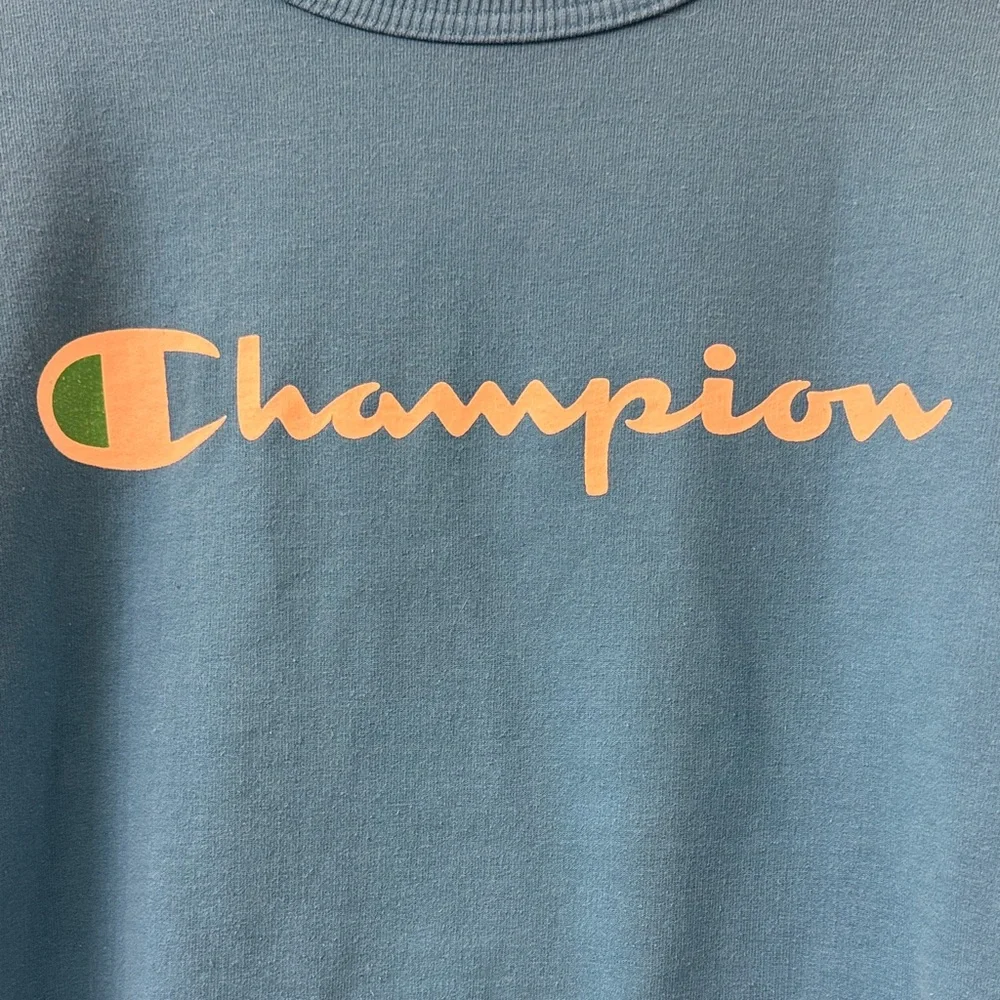 Champion Men's Vibrant Blue Crewneck Sweater - Picture 2 of 5